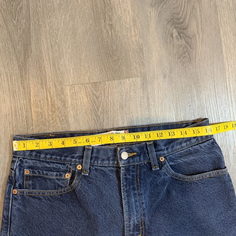 Levi's 505 Jeans Mens 34x32 Dark Wash Regular Fit Straight Leg Y2K Dad  Western